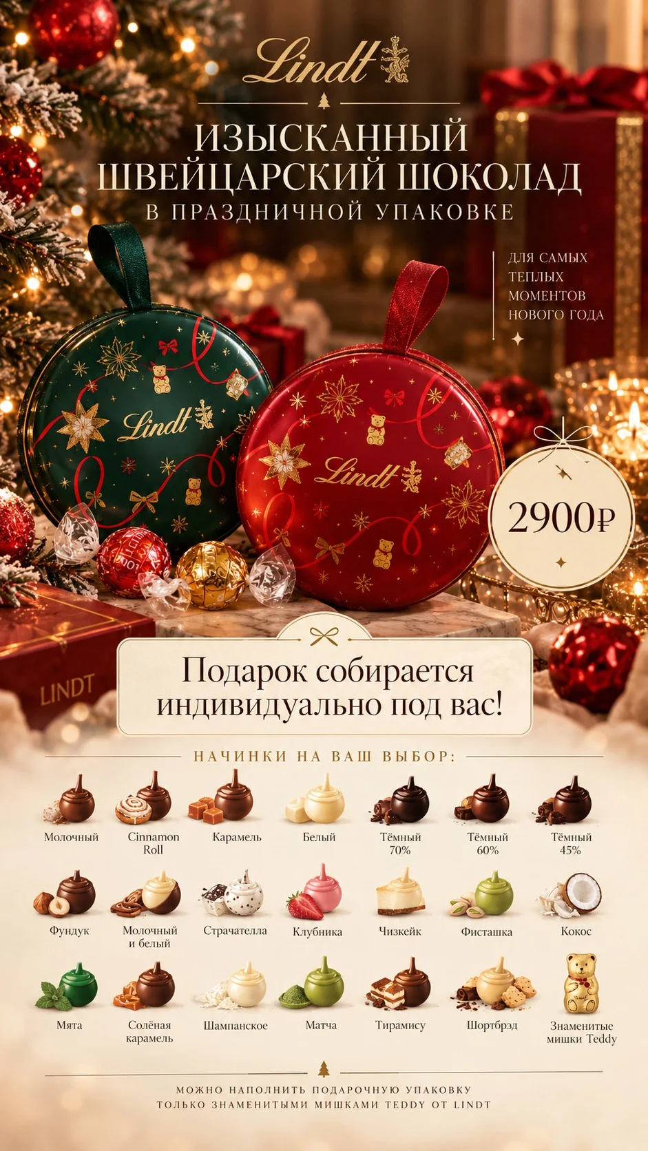 Шар Lindt красный