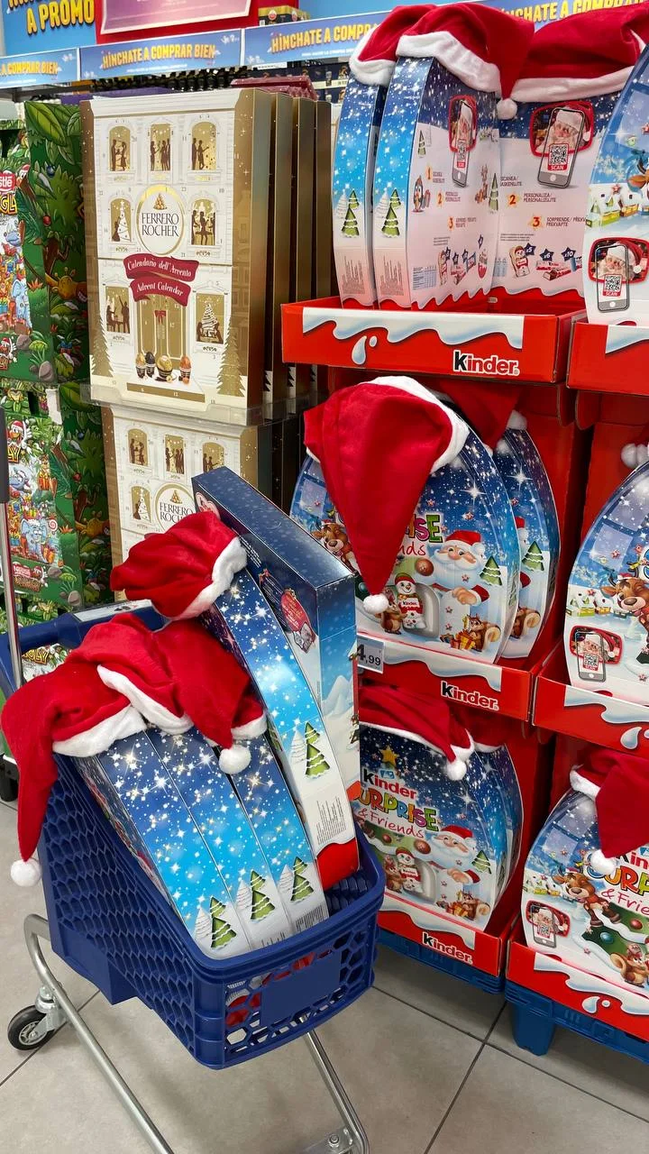 Новогодний Адвент Kinder с шапкой, фото 2